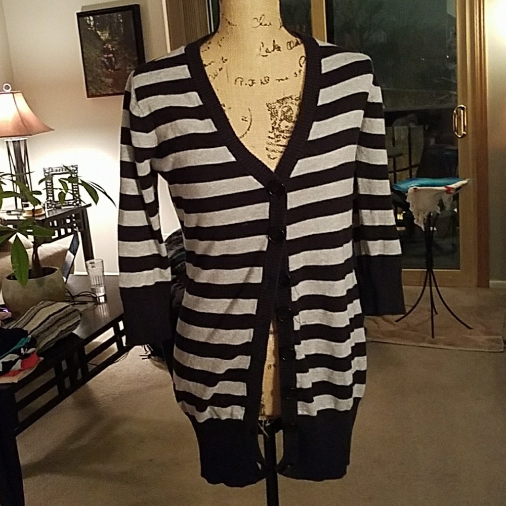 Striped cardigan